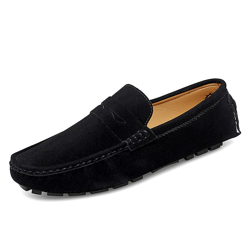 Women's Slip-On Flat Loafers Soft-Sole Non-Slip Round Toe Casual Shoes