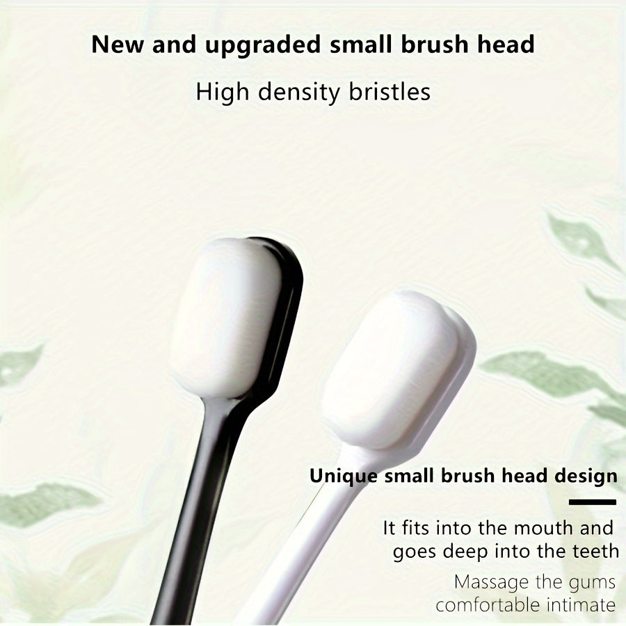 Нано мягкие зубные щетки для взрослых, упаковка 2/6, щетина высокой плотности, домашняя уборка