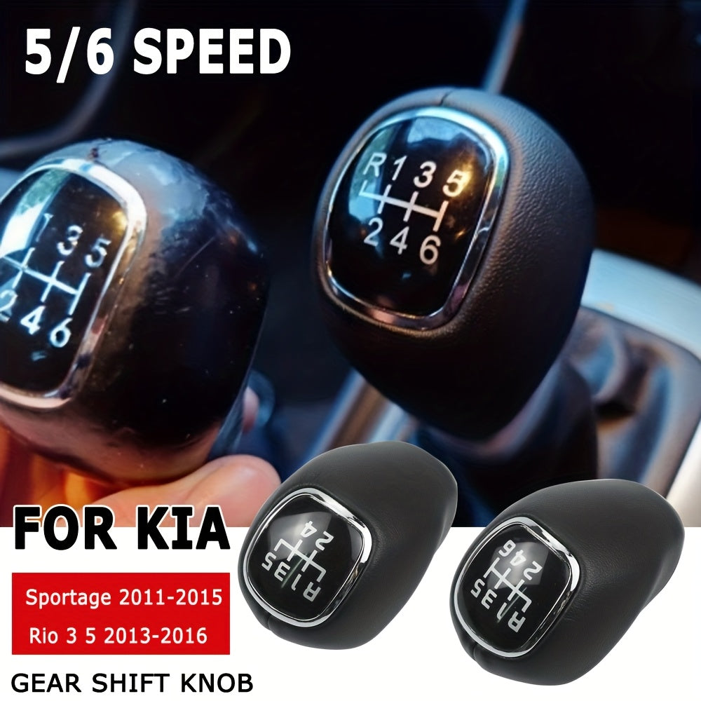 Kia Sportage 2011-2015 uchun gear shift knob qora charm o‘rnash uchun