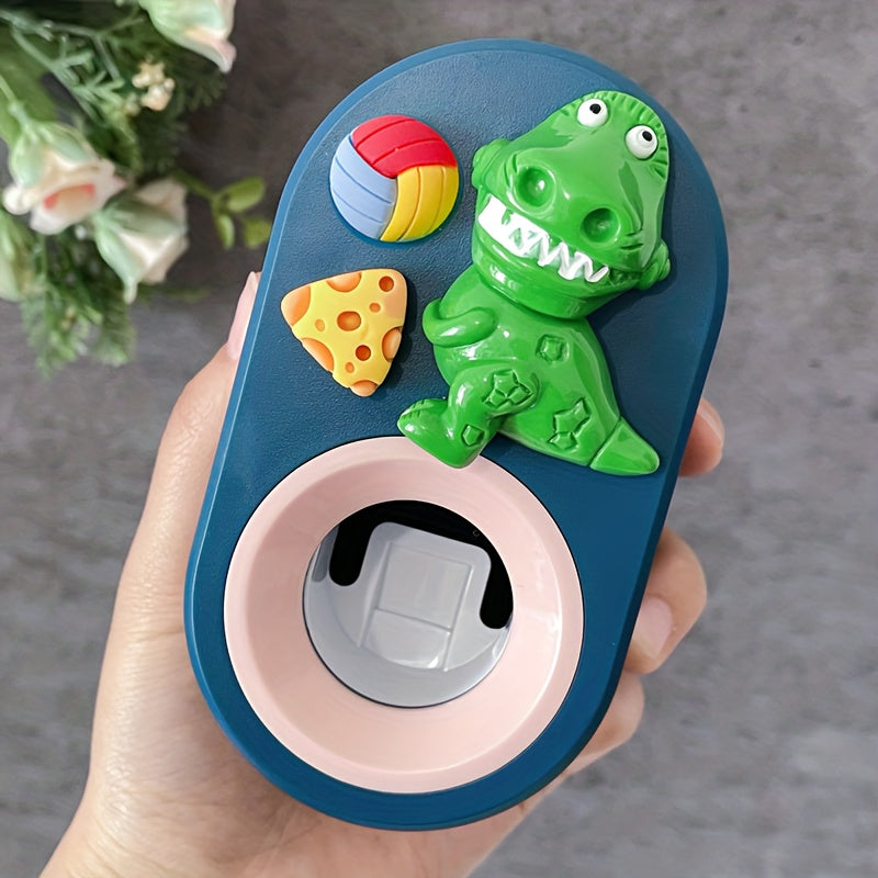 Dispensador de pasta de dientes de diseño de dinosaurio para pared para baño