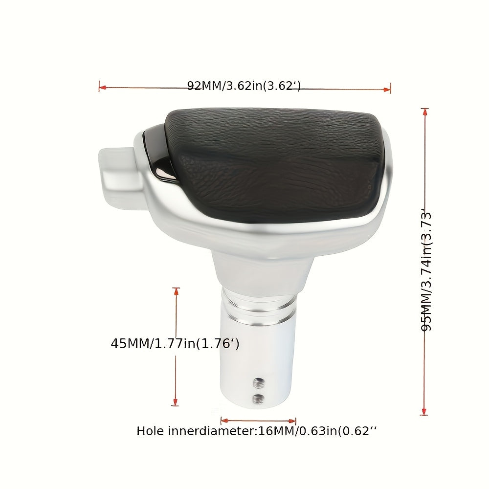 Leather Gear Shift Knob for Automatic Transmission, Universal Car Accessory