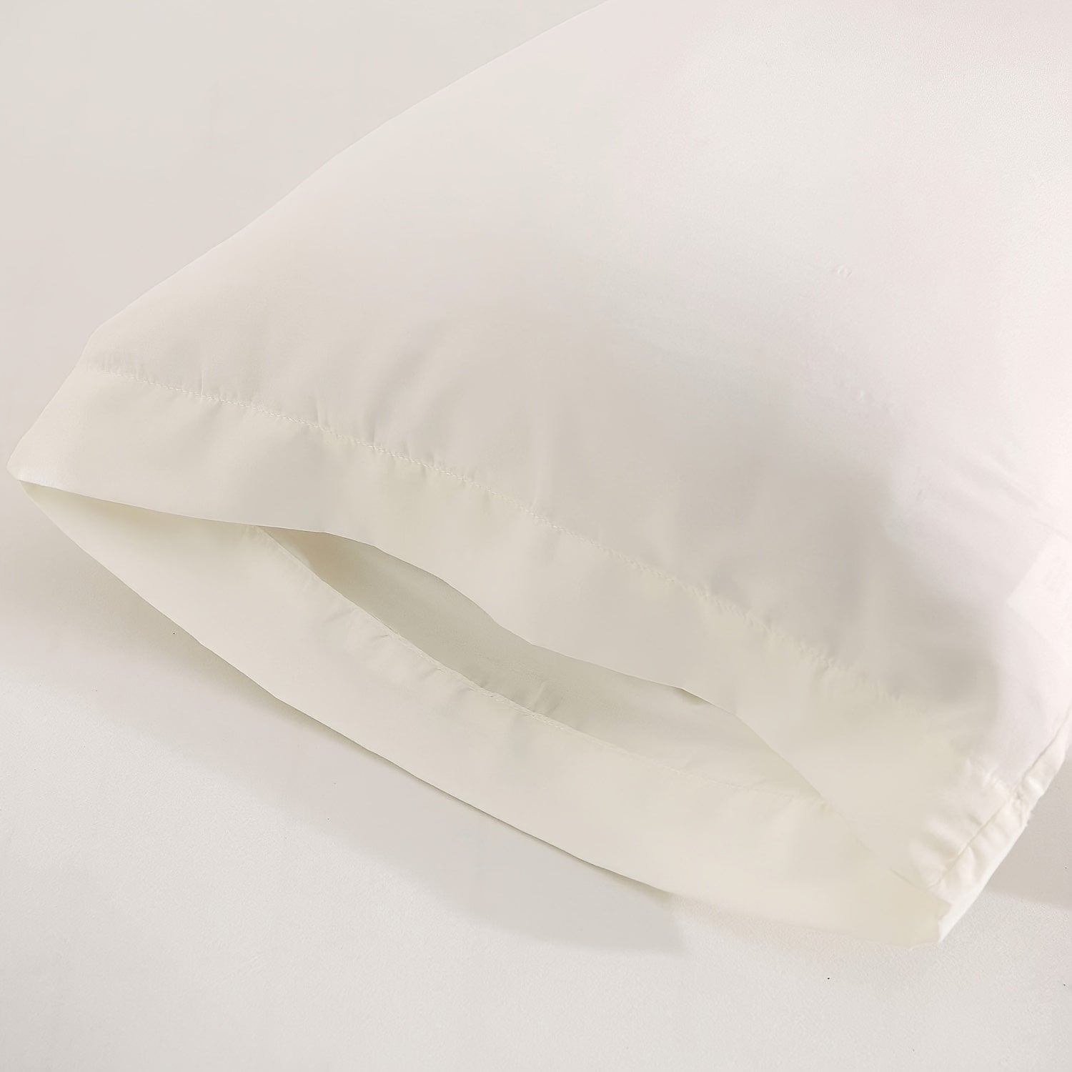 Set of 2 Brushed Pillowcases Double-Sided Water-Washed Soft Wrinkle-Resistant