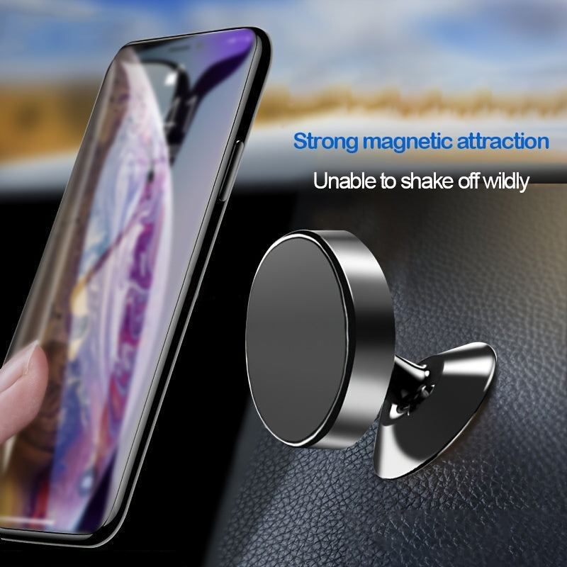 Universal Magnetic Car Phone Holder Mount for Smartphones, Adjustable, Compact