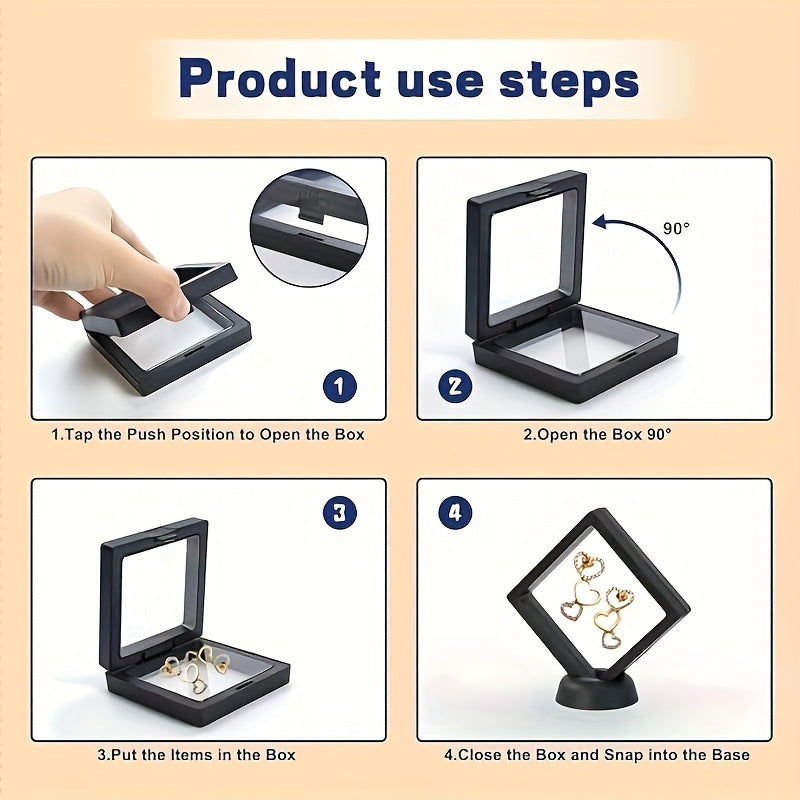 10 ta bo‘lakli suzuvchi zargarlik qutilari, uzuklar, taqinchoqlar, sirg‘alar, marjonlar uchun