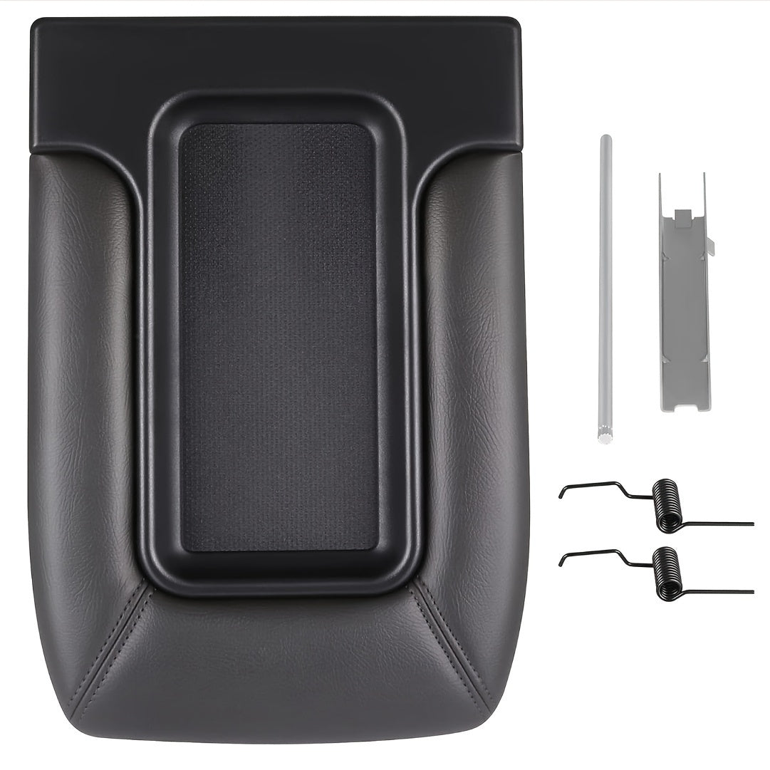 Center Console Cover Lid Replacement Kit for SUV Truck with Pins Springs Hinge