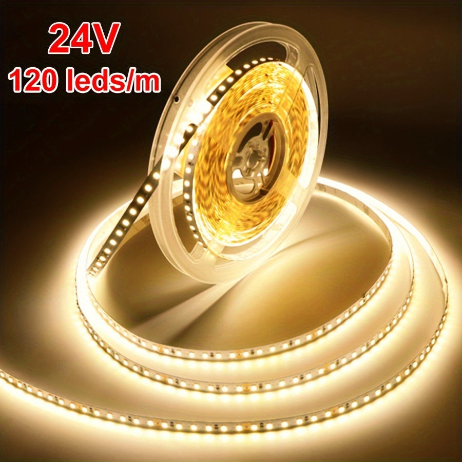 32.8ft LED Strip Lights 24V Warm Cold White Easy Install Adhesive Backing for Living Room Kitchen Bedroom