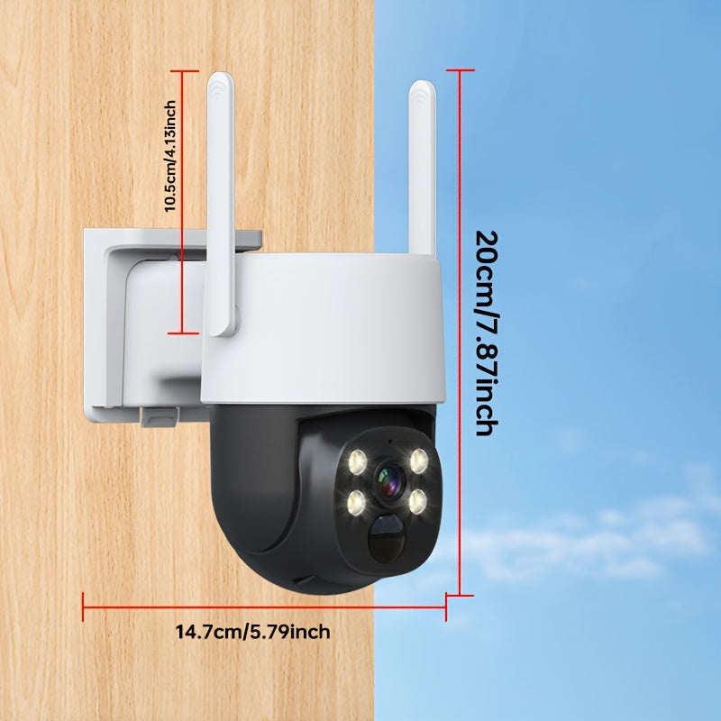 Home Security Camera 360° Human Detection Night Vision WiFi Cloud SD Storage