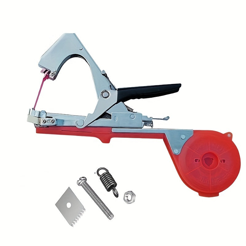Plant Tying Machine Tool for Grapes Raspberries Tomatoes Vine Vegetables with Tapes Staples Replacement Blades