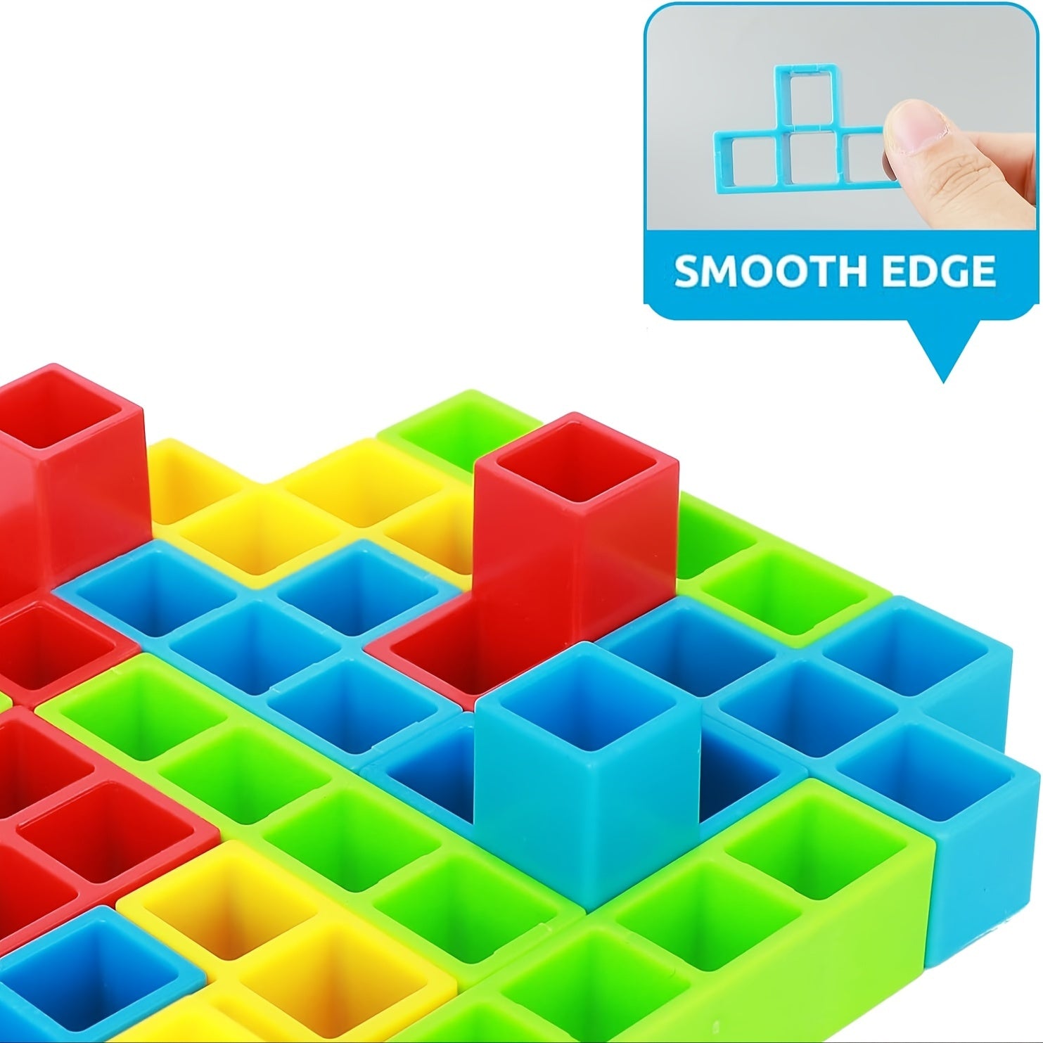 64pcs Tetra Balance Tower Game for Team Building and Party Fun