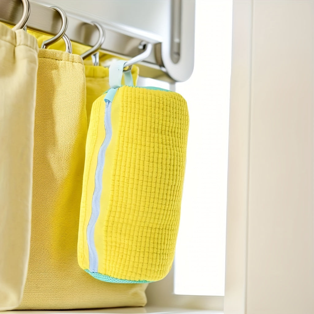 Multi-Purpose Polyester Fiber Knit Laundry Bags Set of 2 Reusable Zippered Delicate Wash Bags
