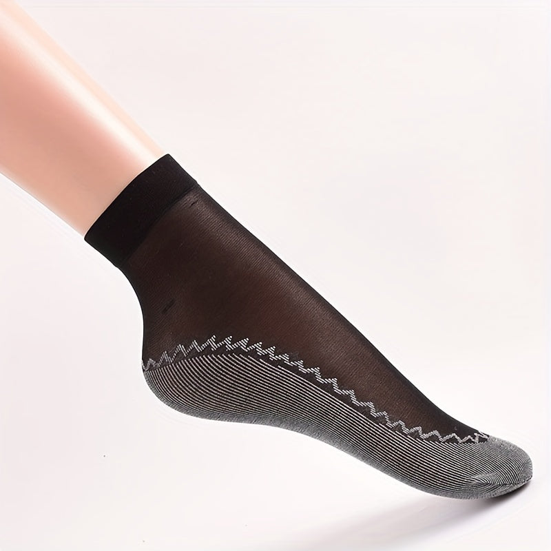 5 juft dantel to'rali paypoqlar, ingichka, nafas oladigan, tirnalishga qarshi, sirpanmas, ayollar uchun paypoqlar va hosiyalardir.