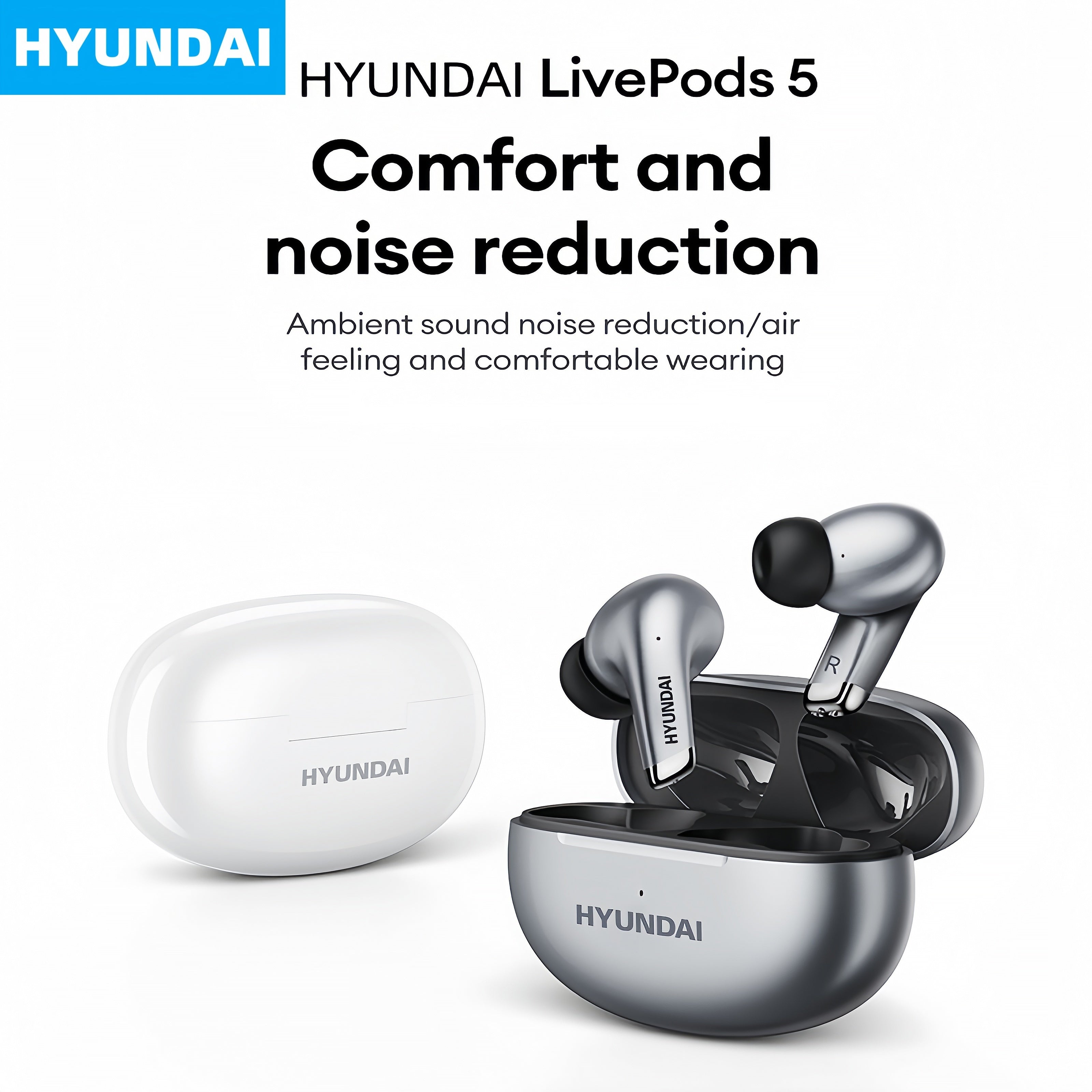 Wireless Earbuds with Noise Cancellation and Touch Control