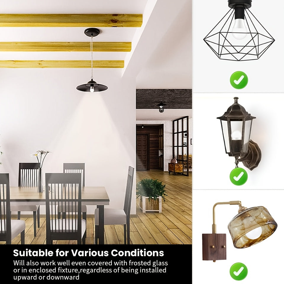 3-Pack 6W E27 LED Light Bulbs with Motion Sensor Indoor Home Lighting Warm White Cold White