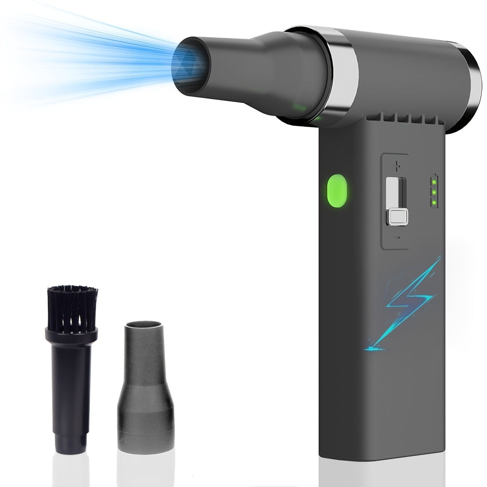 Portable High-Speed Handheld Turbo Fan USB Rechargeable 50W Blower with Variable Speed