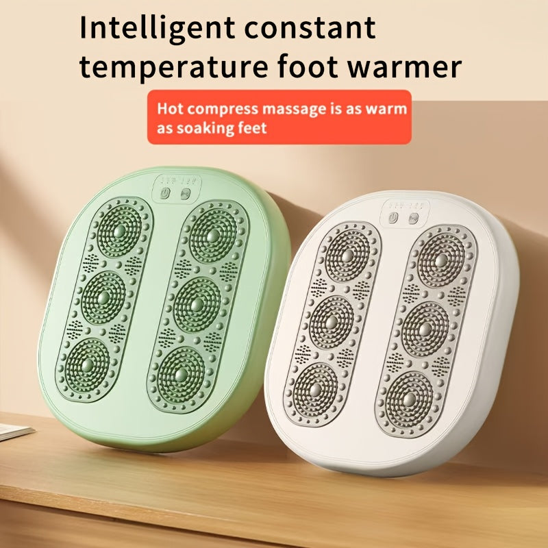 Calienta pies portátil con USB con masaje, 3 configuraciones de temperatura, bajo consumo de energía