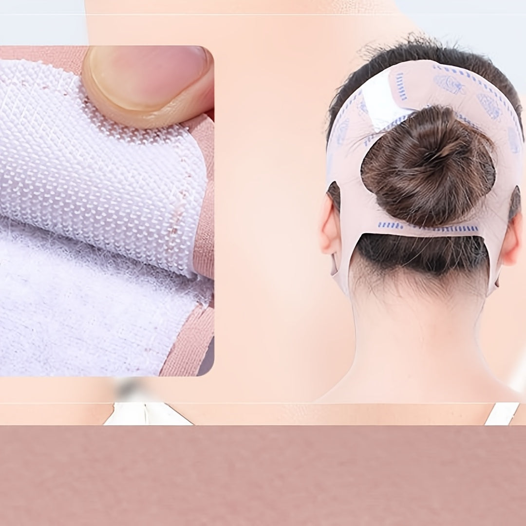 Face Lifting Mask with Facial Training Band for Skin Tightening and Face Slimming