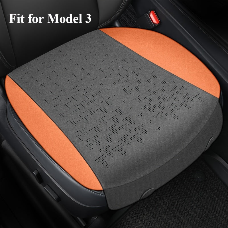 Cojín para asiento de coche para Tesla Model 3, funda de peluche, para todas las estaciones, asiento de silla de montar individual