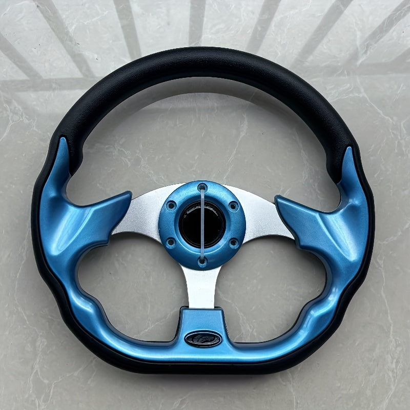 13-Inch Universal Car Racing Steering Wheel PU Material with Grip and Style