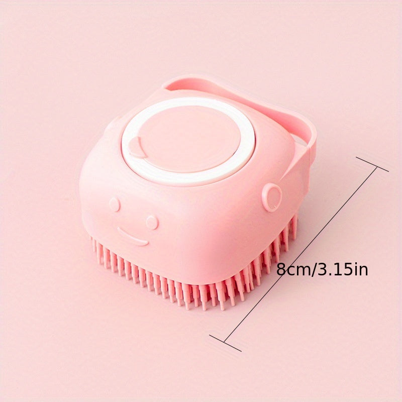 Kids Silicone Bath Brush Soft Hair Shampoo Massage Toy