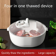 4-in-1 Oshxona oziq-ovqat muzlatish va saqlash mashinasi Sabzavotlarni yuvish savati Uy muzlatgichi Oshxona yuvish savati