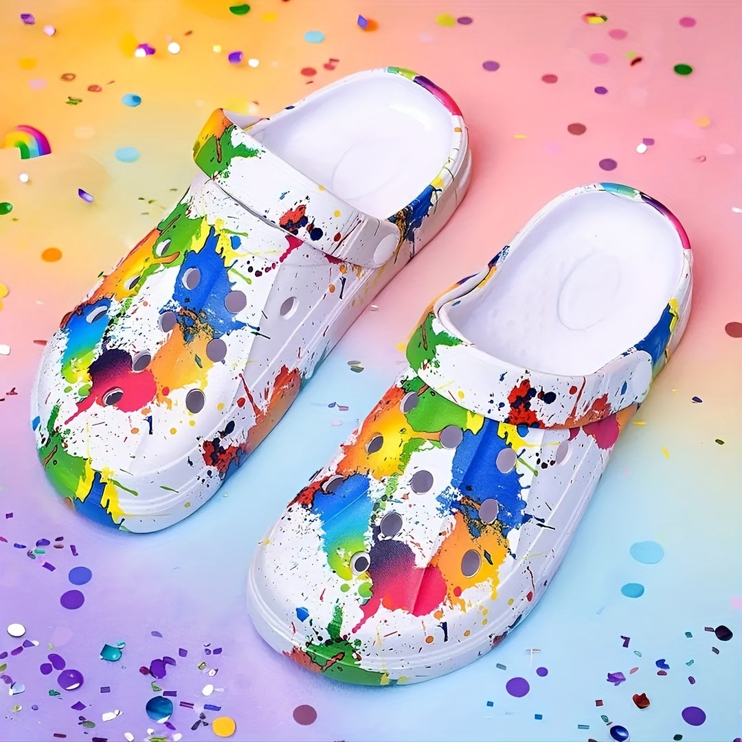 Women's Slip-On Sneakers Ink-Jet Printed Lightweight Casual Shoes