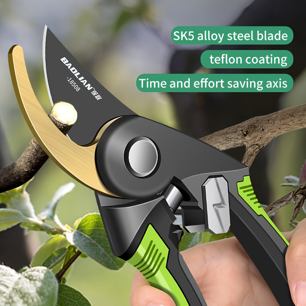 Professional Gardening Pruning Shears High Carbon Steel Ambidextrous Trim Tree Branches