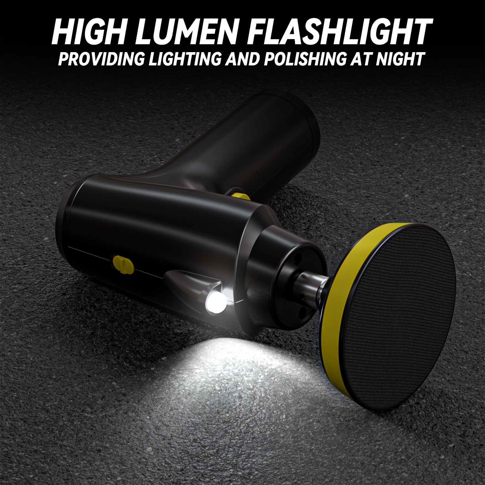 Rechargeable Cordless Car Polisher with 2000mAh Lithium Battery and USB Charging