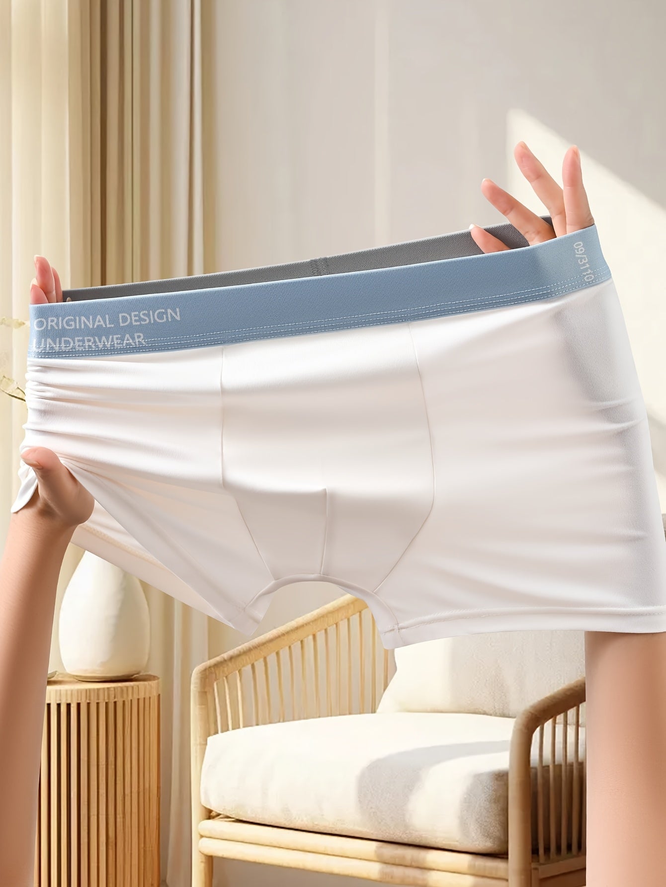 Men's Solid Color Sports Underwear Set 4-Piece Breathable Knit Fabric