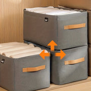 Durable Storage Box with Handles for Clothes Toys and Home Organization