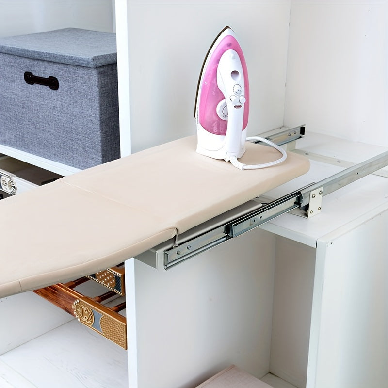 Foldable Ironing Board for Wardrobe and Bedroom, Portable and Easy to Mount
