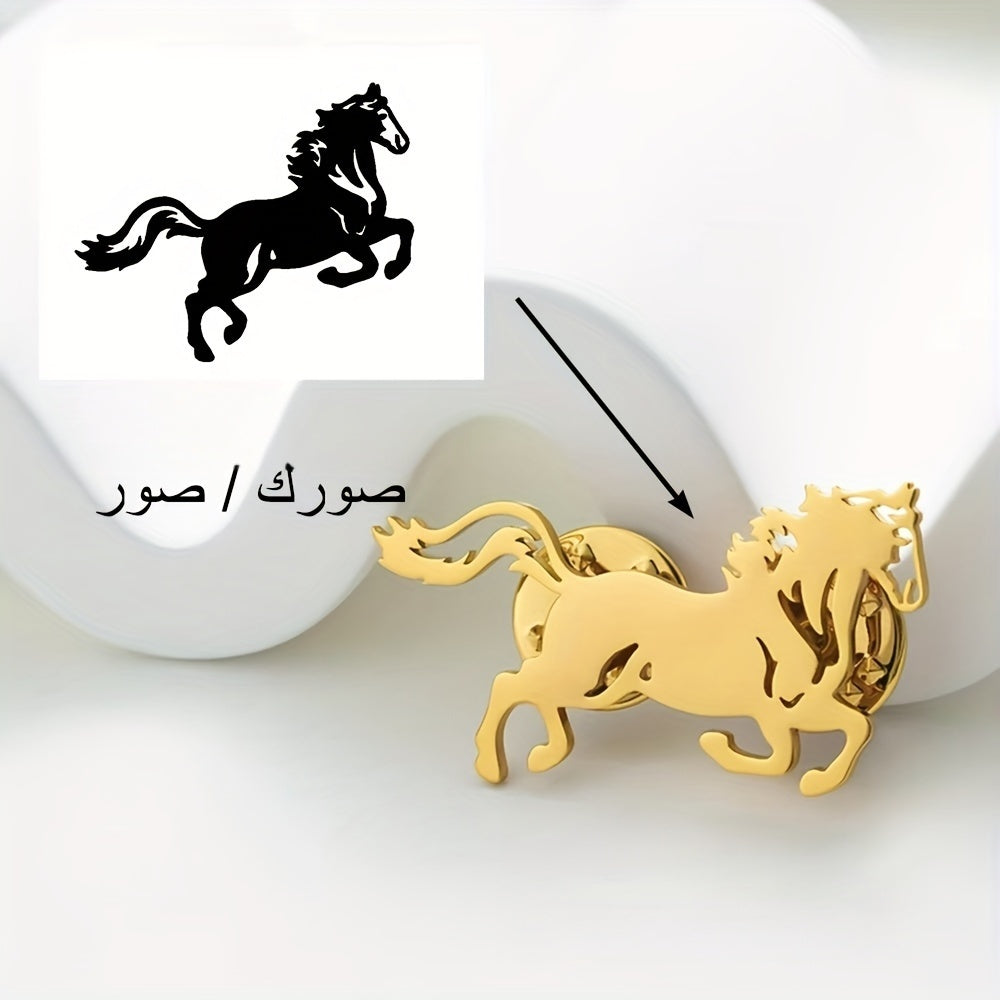 Shaxsiylashtirilgan zanglamaydigan po'latdan yasalgan broshlar, maxsus logotiplar va oilaviy sovg'alar