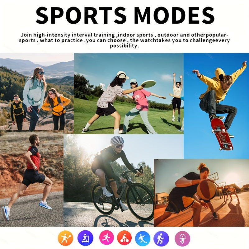 Full Touch Screen Smartwatch for Men and Women 4.65cm TFT Display Fitness Tracker Wireless Calling