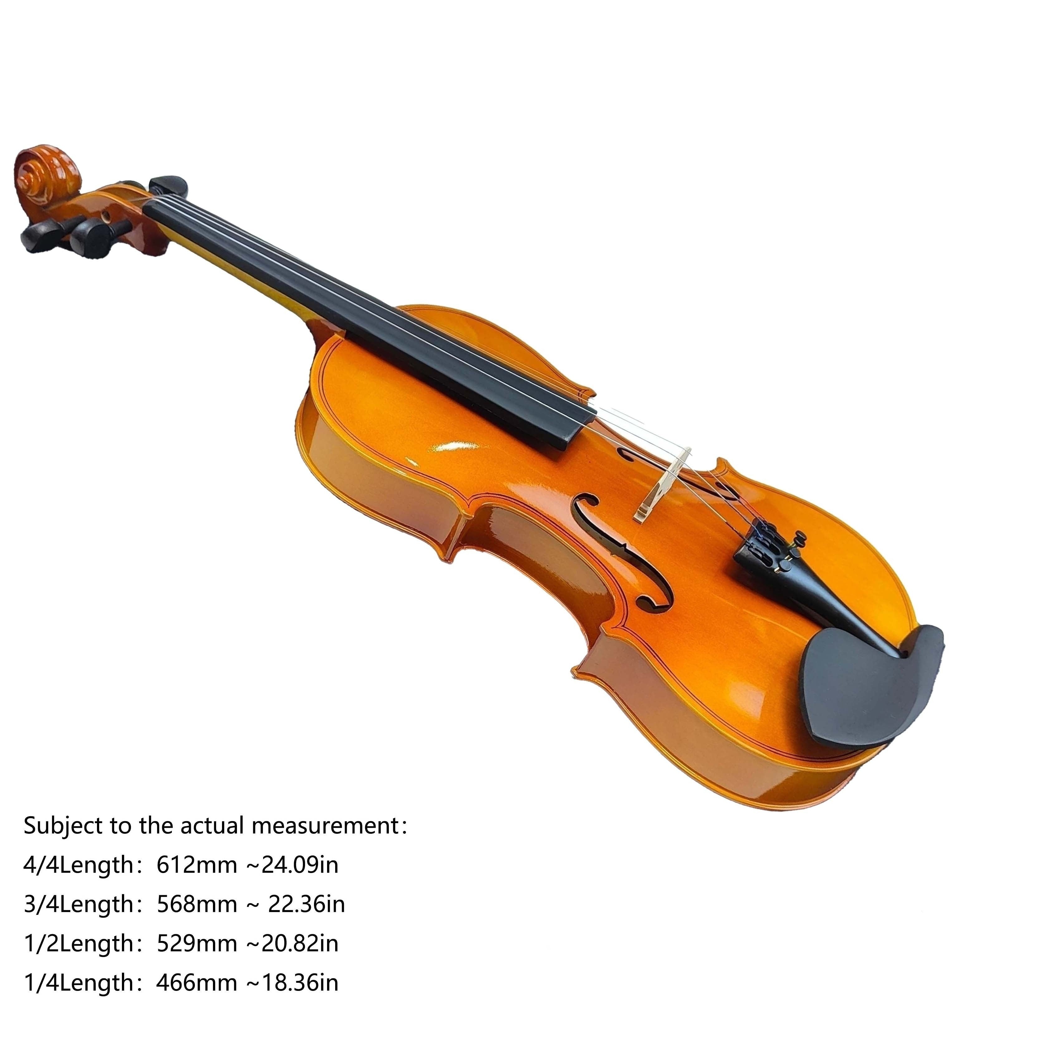 Yellow 4/4 Size Violin for Beginners Adults and Kids