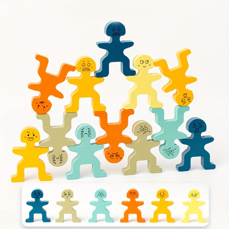 Juego de bloques apilables para niños, juguete educativo para fortalecer el vínculo entre padres e hijos y desarrollar el equilibrio