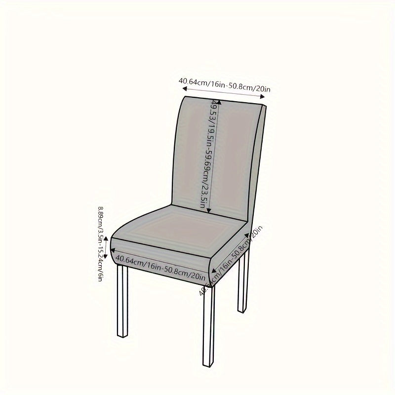 Funda para silla con estampado de leopardo, respaldo medio, ajustable, para todas las estaciones, protección para comedor