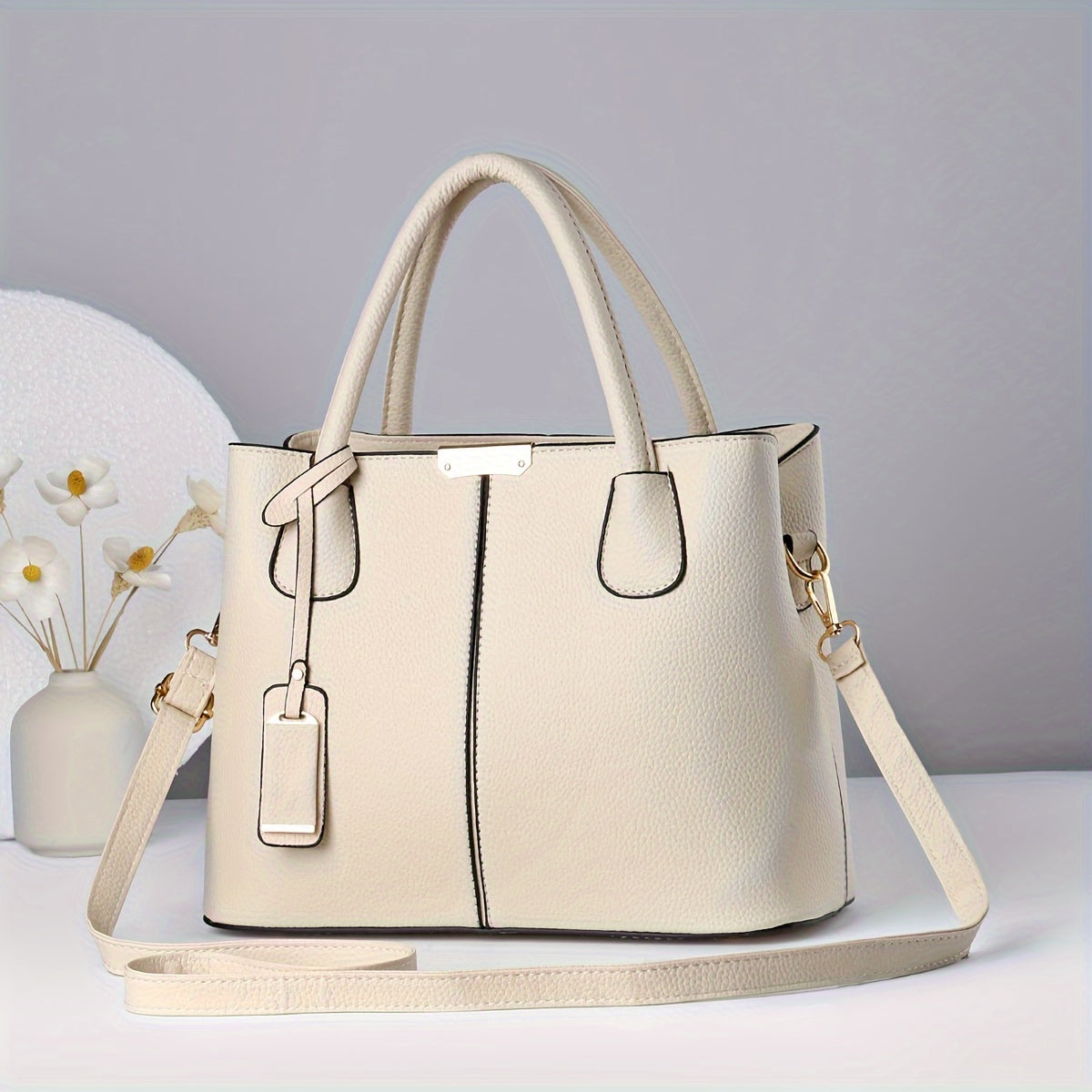 Черная стеганая сумка-тоут для женщин с ремнями через плечо и на плечо