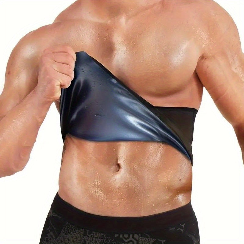 Men's Sauna Waist Trainer Belt High Stretch Sports Support for Fitness