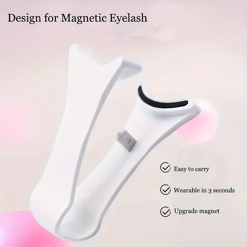 Herramienta aplicadora de pestañas magnética en forma de V, de fácil agarre, hipoalergénica, de uso rápido