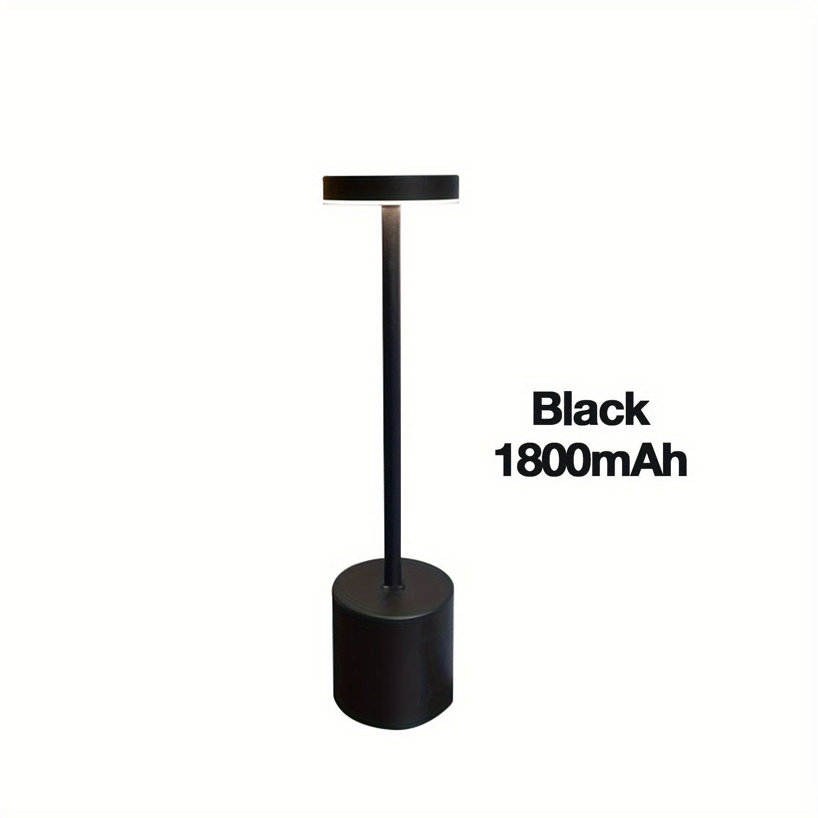 Contemporary Touch Control Table Lamp with Adjustable LED and Rechargeable Night Light in 3 Colors