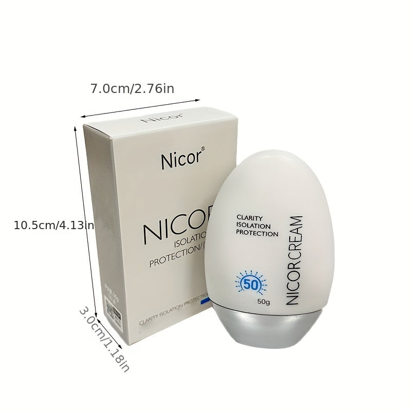 Unisex Face Sunscreen Lotion SPF50 PA++++ Moisturizing with Hyaluronic Acid All Skin Tones