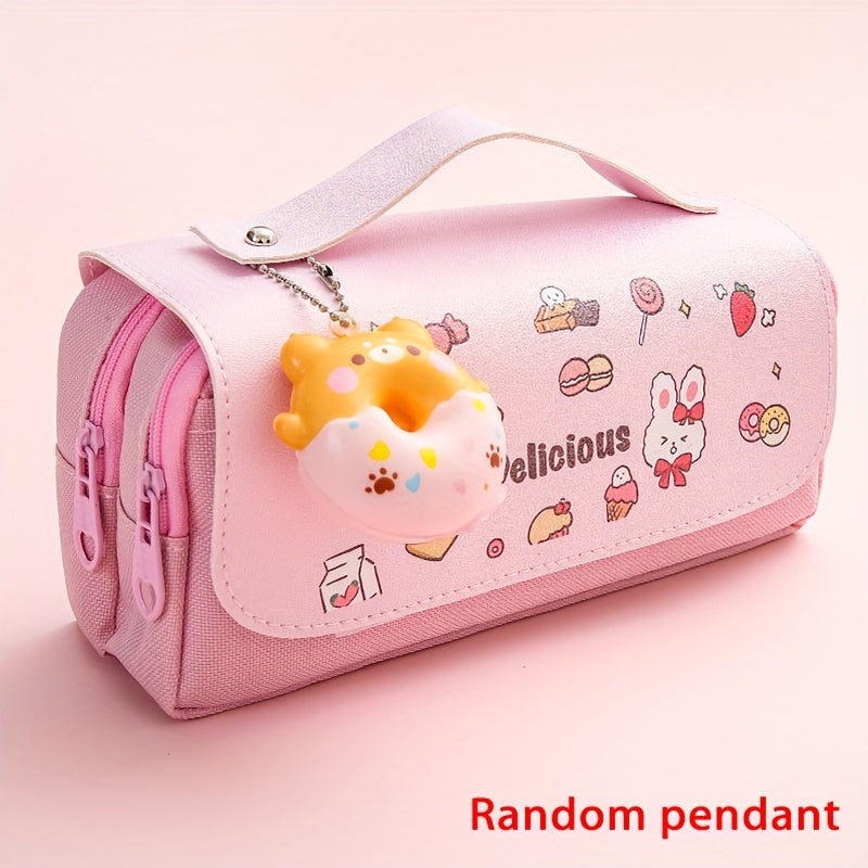 Eid Al-Adha Stationery Organizer with Oxford Cloth Pencil Bag and Storage Box