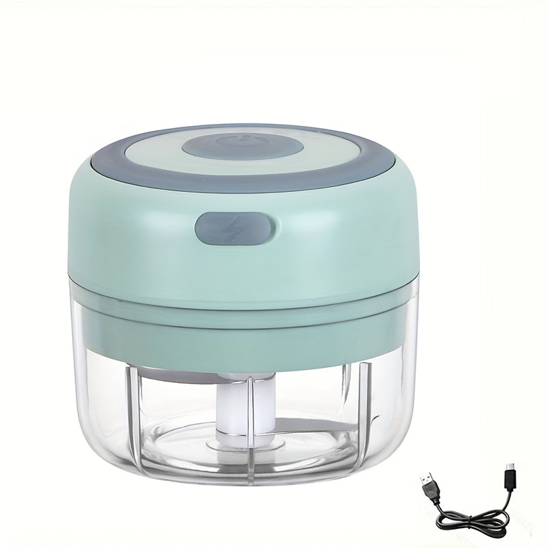 Electric food chopper garlic crusher meat grinder kitchen prep portable camping