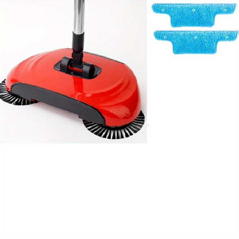 3-in-1 Hand Push Sweeper Vacuum Cleaner Wet Dry Mop for Hardwood Tiles