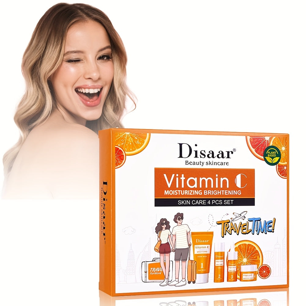Set de regalo de loción corporal hidratante con vitamina C para verano unisex