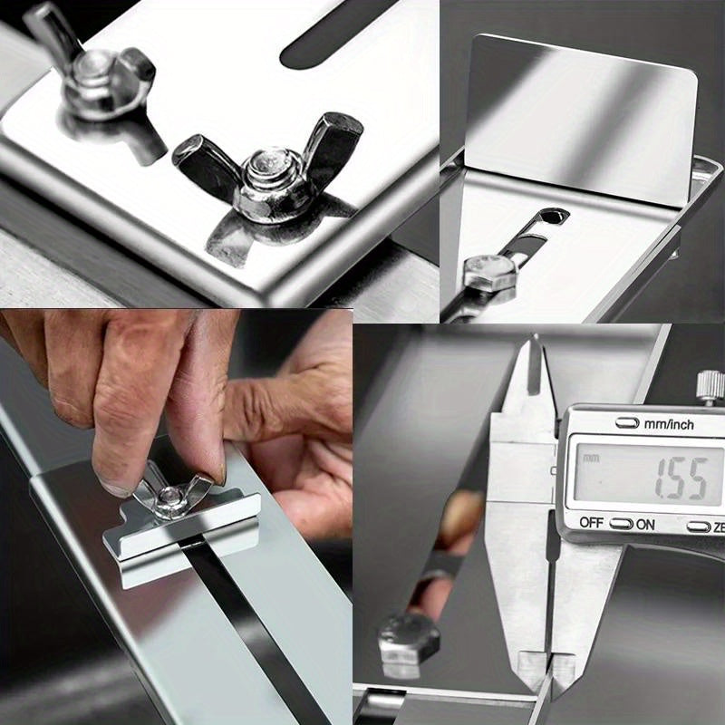 Burchak qoʻllanmasi va suv toshi asosiga ega sozlanadigan pichoq silliqlash mashinasi oshxona uchun