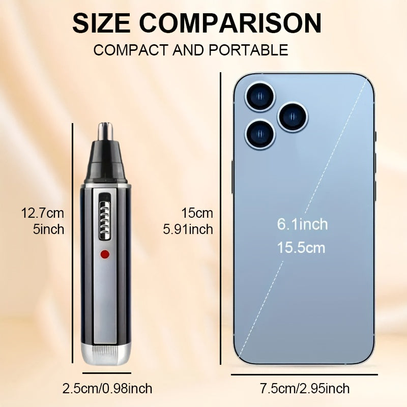 Men's 4-in-1 Grooming Kit Nose Ear Eyebrow Mustache Trimmer USB Rechargeable