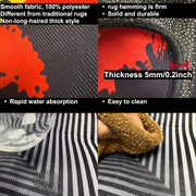 Ковёр из кристальной бархатной ткани с дизайном «Классики», большой размер, моющийся коврик для детей