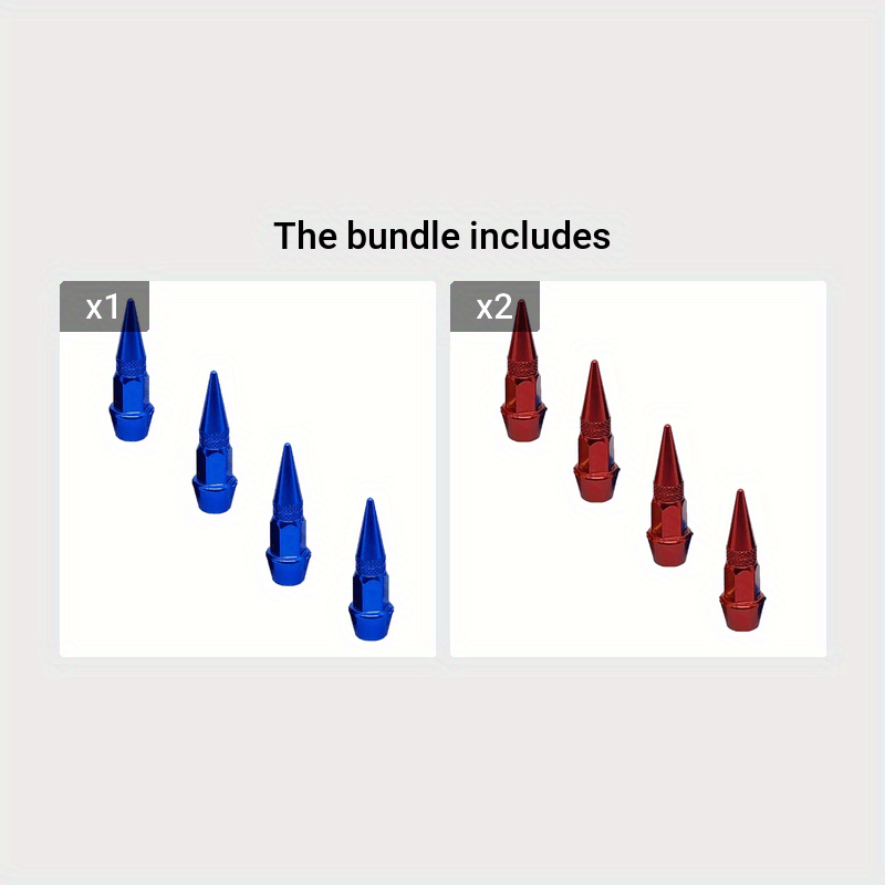 Pack de 4 tapas de polvo para válvula de rueda de aluminio para coches, camiones, bicicletas 45mm