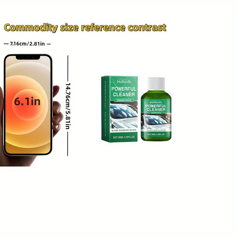 Kuchli shisha tozalash konsentratlari uchun oynalar, oynalar, dushmanlik, yomg'irga qarshi 1 ta shisha