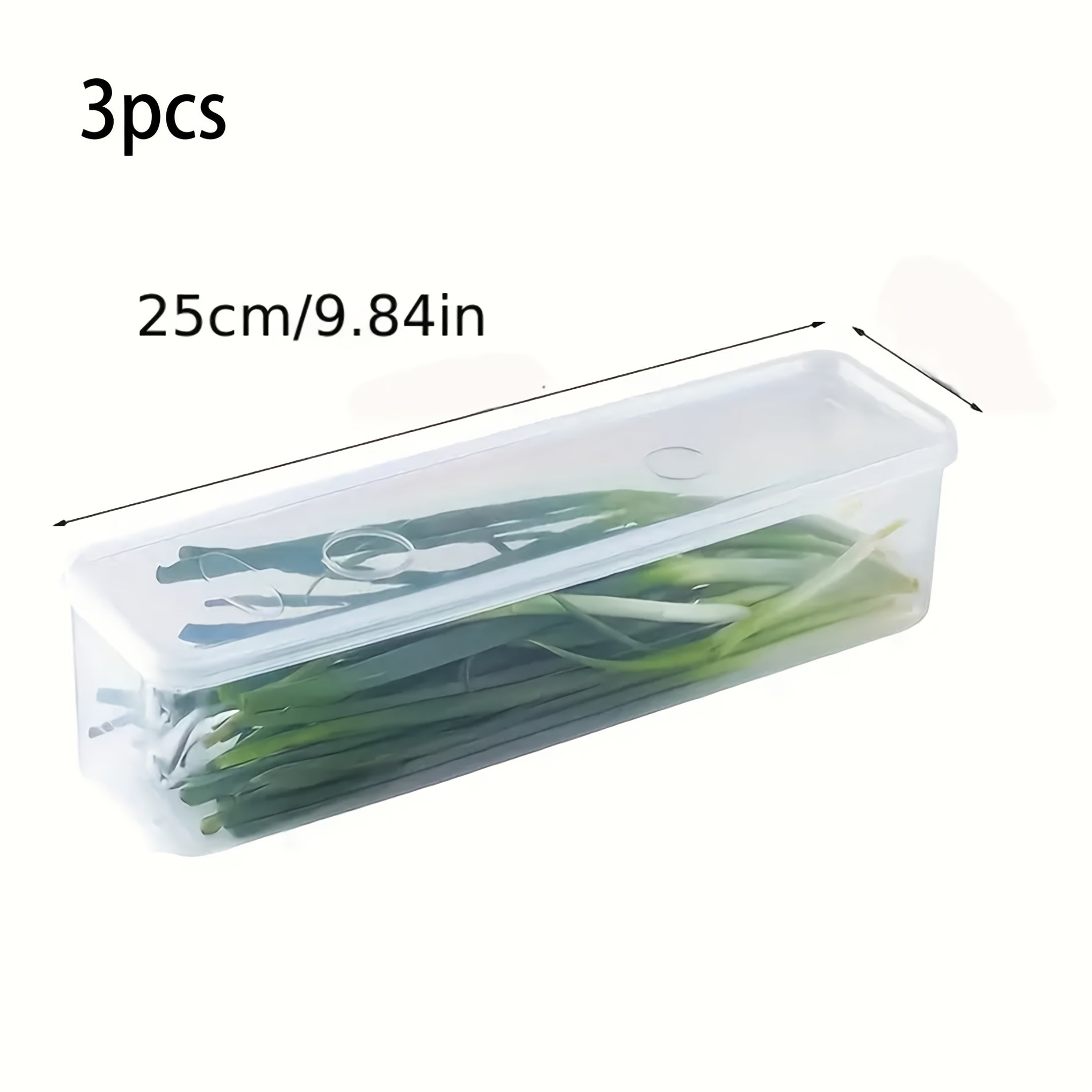 Plastic Food Storage Containers Set of 1 3 or 6 Reusable Fridge Organizer Safe for Food Contact